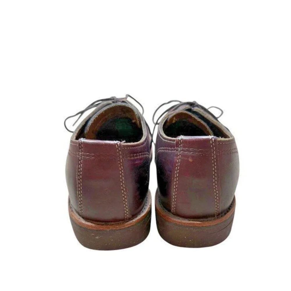 LL Bean Chippewa Katahdin Iron Works Oxford Shoes Men Size 7.5 EE USA OPGL1 Wide